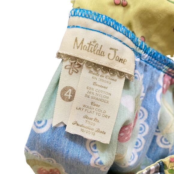 Matilda Jane “Love bug” Knot Top “it’s a wonderful parade collection” size 4 - Picture 4 of 4